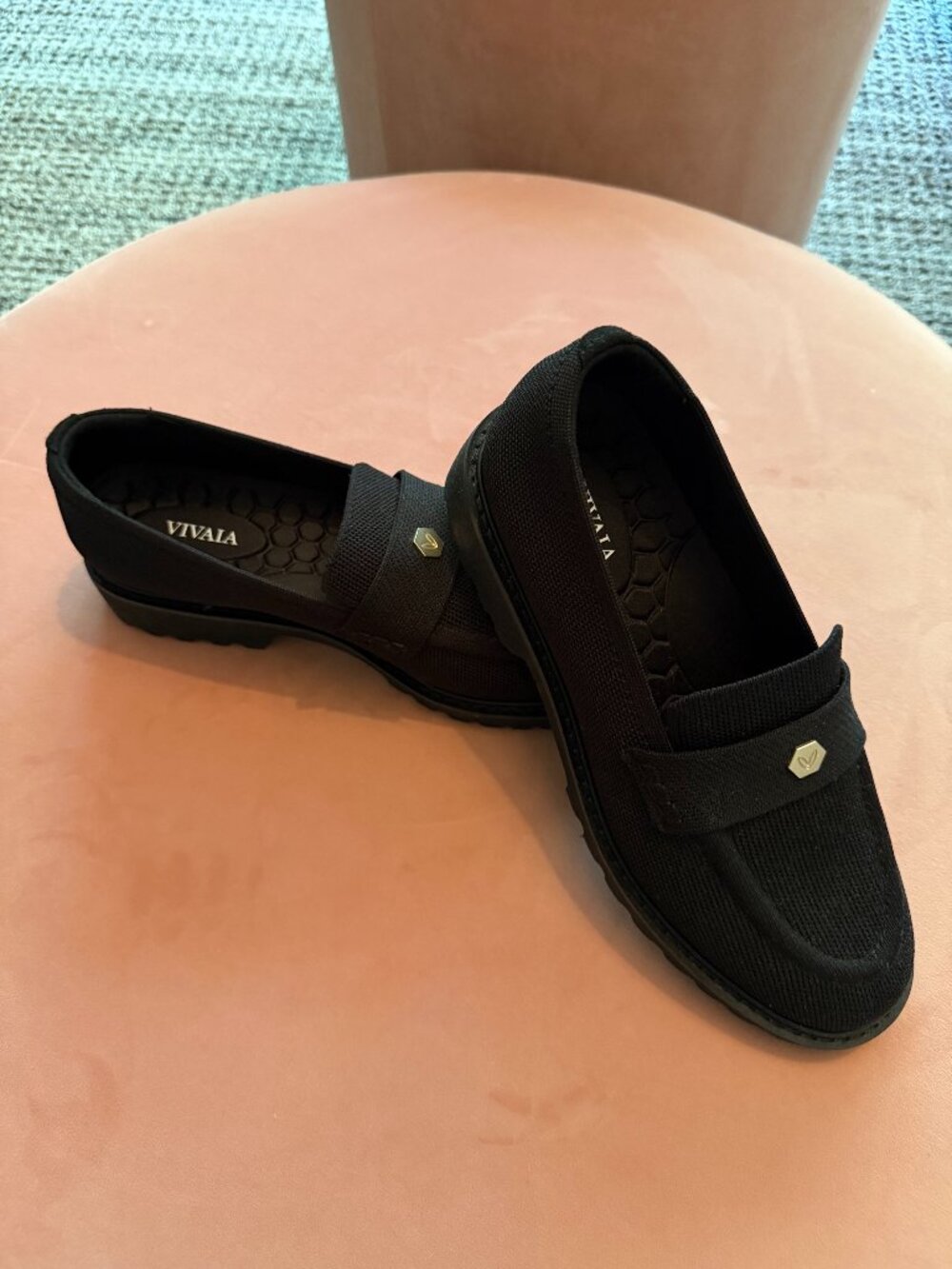 VIVAIA chunky Heel Loafers size 8